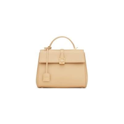 YSL LE FERMOIR SMALL TOP HANDLE BAG IN SHINY LEATHER 6869822ZA0W9141 (25*19.5*10.5cm)